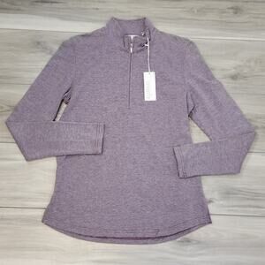 Carnoustie Sweatshirt Women's Small Purple Sunset Ridge Long Sleeve 1/4 Zip New